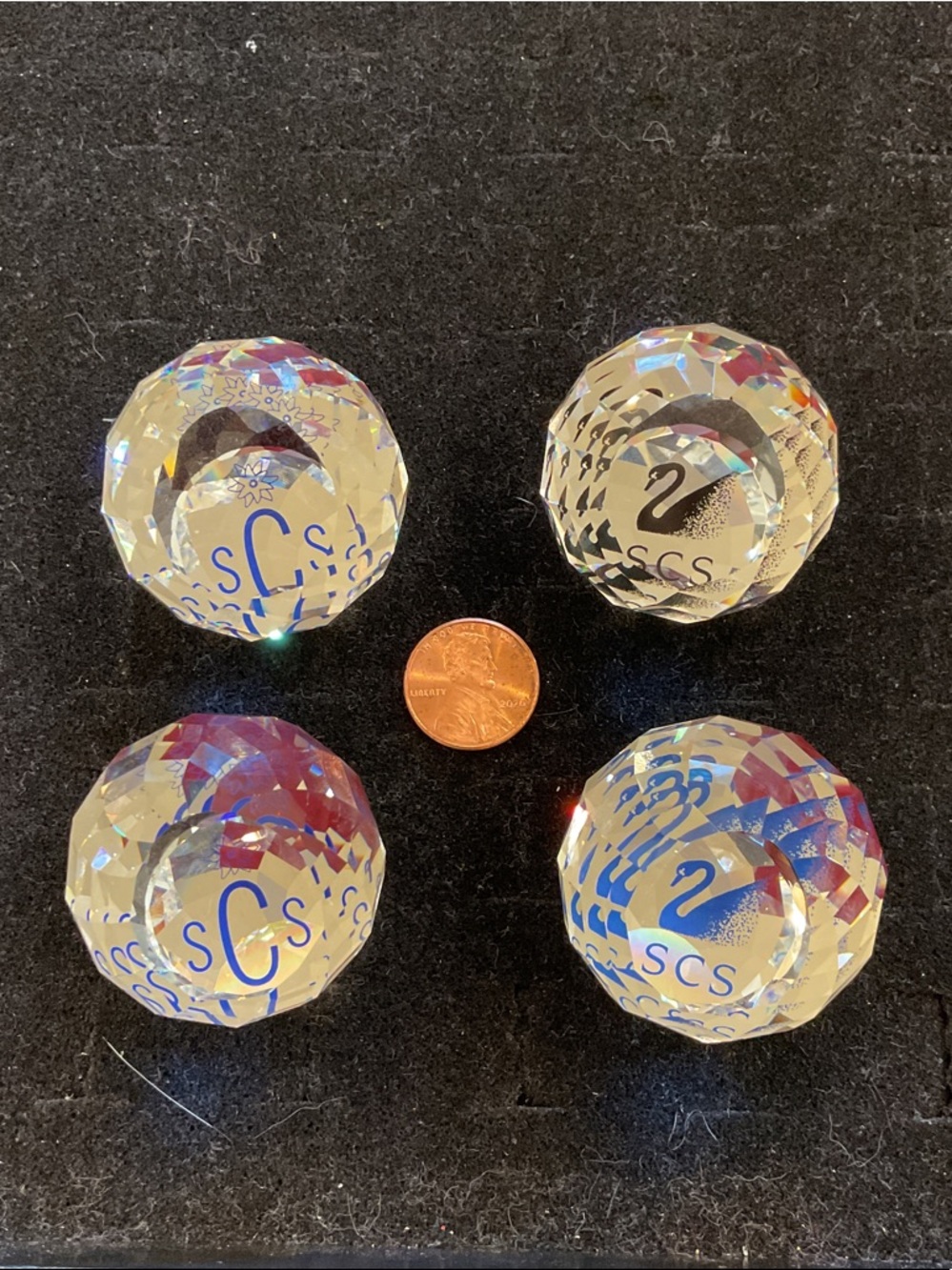 Swarovski Crystal SCS Sphere Paperweights